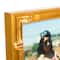 Craig Frames Vintage Bamboo Brushed Gold Picture Frame with Mat